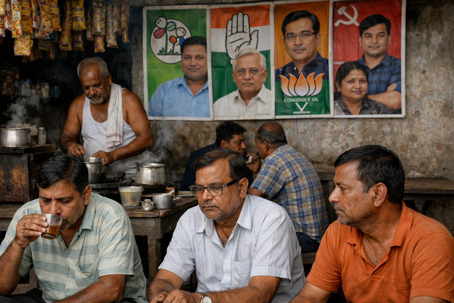 চায়ের দোকানেও নেই রাজনৈতিক উত্তাপ, ভোট নিয়ে চাপা উত্তেজনা রায়গঞ্জে
