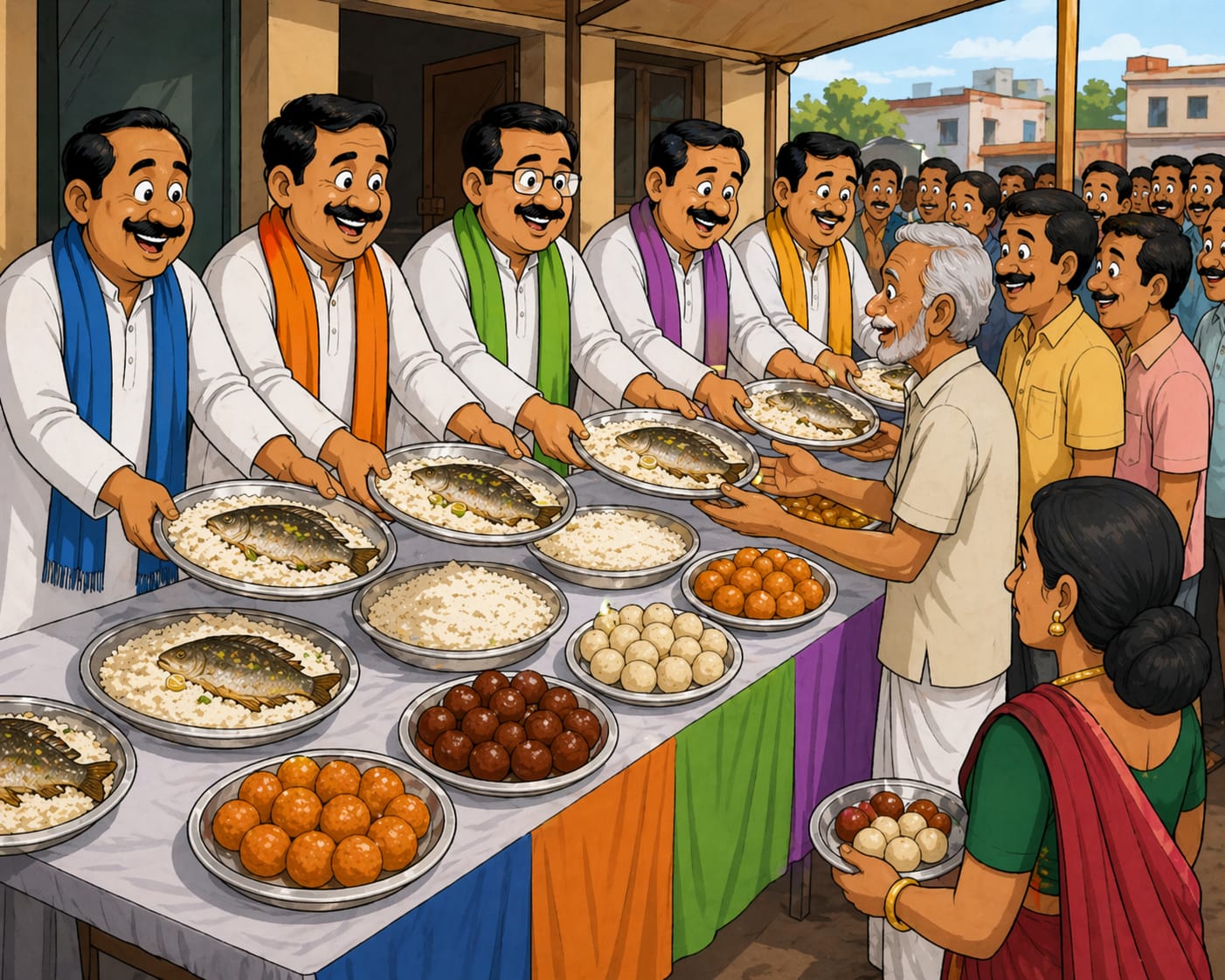 পোল্ট্রি মুরগীর যোগানের অভাব, ভোট সেরে বাড়ি ফেরার পথে মিলল মিষ্টির প্যাকেট