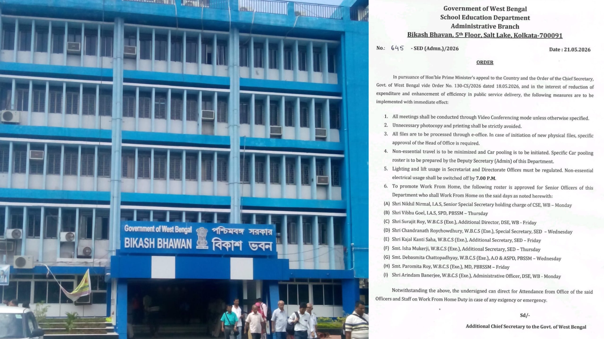 শিক্ষা ক্ষেত্রে ওয়ার্ক ফ্রম হোম সহ ব্যয় সংকোচনে জারি একাধিক নির্দেশিকা