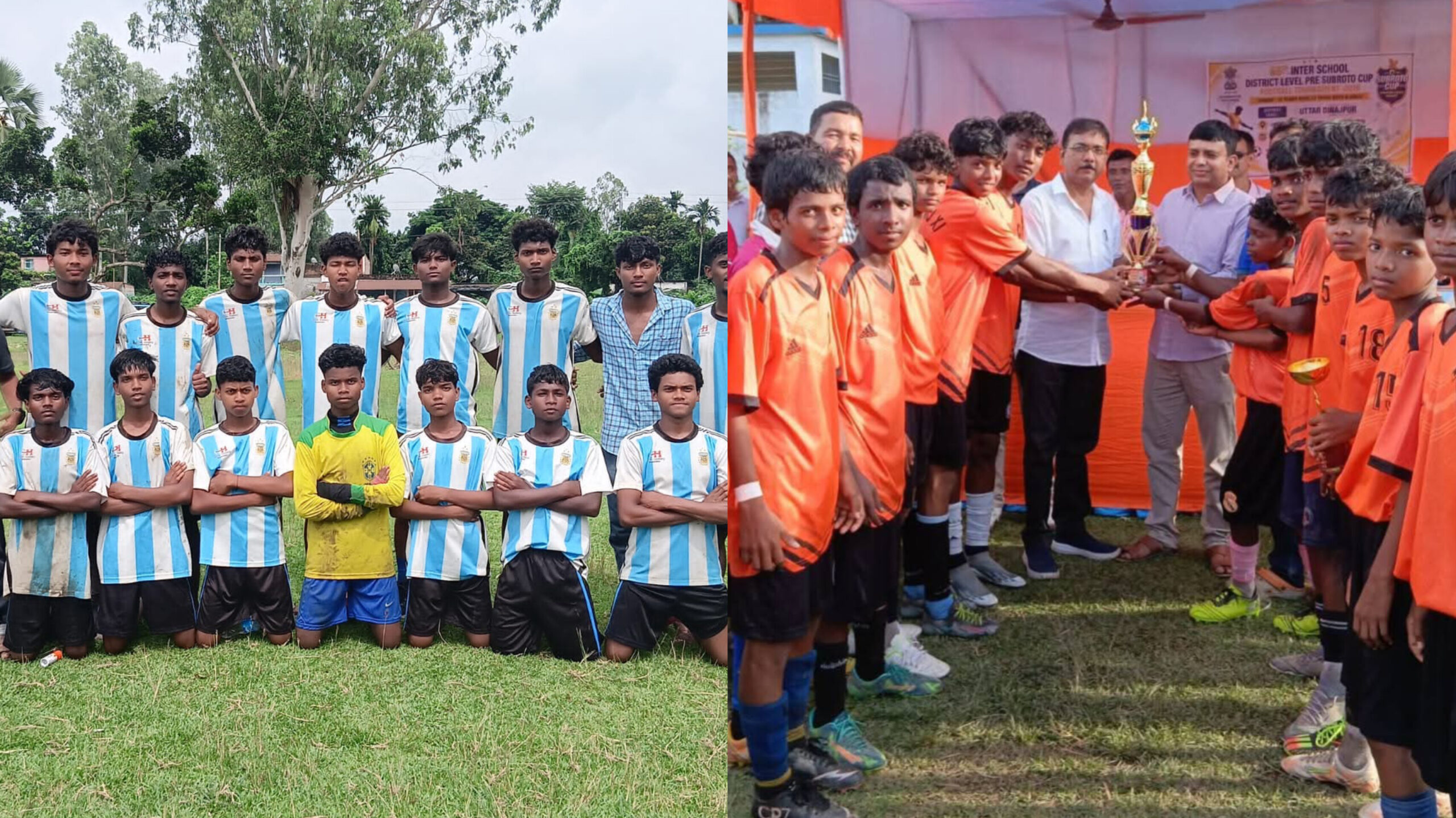 সুব্রত কাপ ফুটবল: সব বিভাগেই জেলা চ্যাম্পিয়ন রায়গঞ্জ মহকুমা, অভিনন্দনের জোয়ার